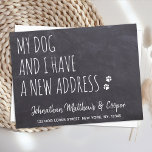 Cartão Postal Meu Cachorro e Eu Mudamos O Anúncio De Novo Endere<br><div class="desc">Meu Cachorro E Eu Temos Um Novo Endereço! Deixe seu melhor amigo anunciar sua jogada com este cartão de anúncio giro e engraçado em um design de slate de chalkboard rústico. Personalize os nomes com o cão e o seu novo endereço. Este anúncio em movimento é um dever para todas...</div>