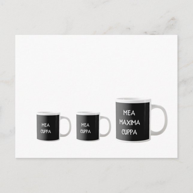 Cartão Postal Meu Copo de Café Engraçado Católico Tradicional Ca (Frente)