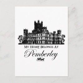 Cartão Postal Meu Coração Pertence A Pemberley