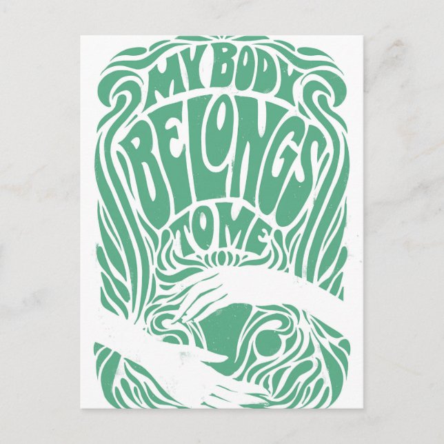 Cartão Postal Meu Corpo Pertence A Mim (Frente)