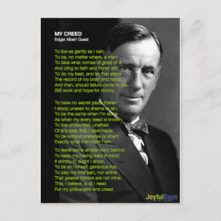 Cartão Postal Meu credo