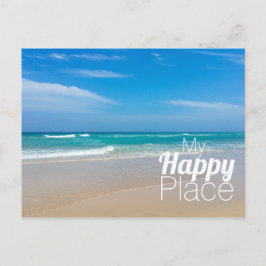 Cartão Postal Meu feliz lugar, Oceano Azul