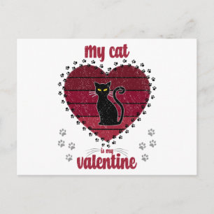 Cartão Postal Meu Gato É Meu Namorados   Oferta de namorados