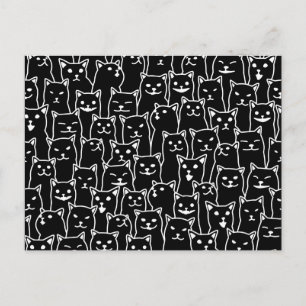 Cartão Postal Meu gato estava certo sobre você padrão de gatos e