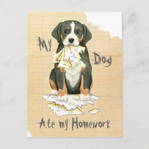 Cartão Postal Meu GSMD Comeu Meu Trabalho De Casa