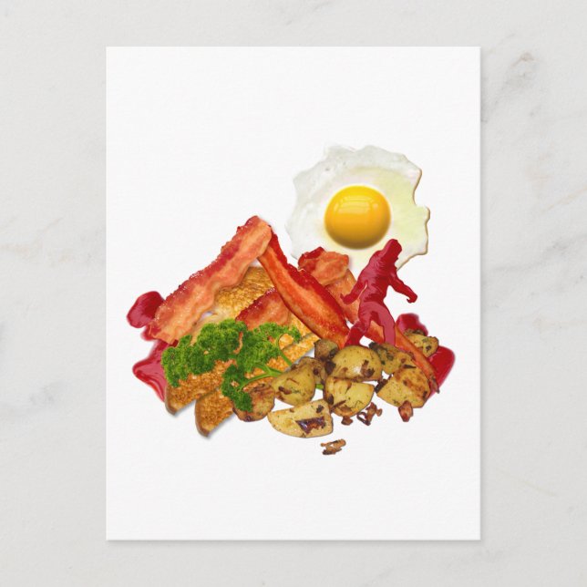 Cartão Postal Meu Ketchup foi esquadrão para o café da manhã de  (Frente)