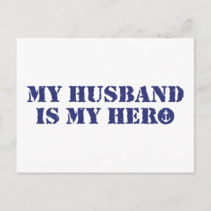 Cartão Postal Meu marido é meu herói