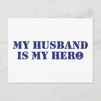 Cartão Postal Meu marido é meu herói