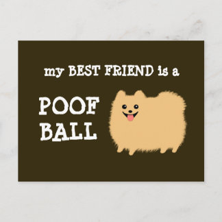 Cartão Postal Meu Melhor Amigo é uma Bola de Pelo - Desenho Anim