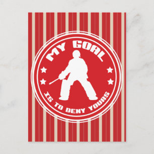Cartão Postal Meu Objetivo É Negar O Seu, Hockey De Campo