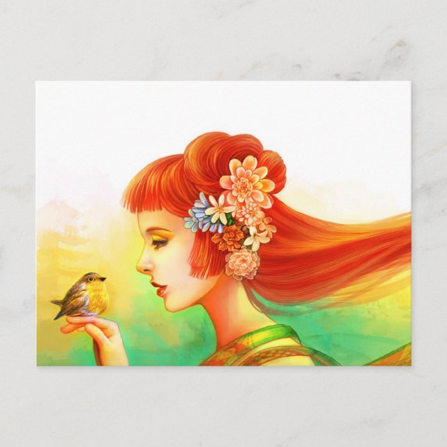 Cartão Postal Meu pequeno robin (Frente)