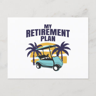 Cartão Postal Meu plano de aposentadoria de Golf