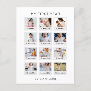 Cartão Postal Meu Primeiro Ano
