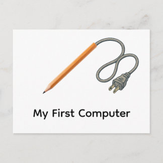 CARTÃO POSTAL MEU PRIMEIRO COMPUTADOR