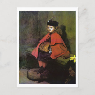 Cartão Postal Meu Primeiro Sermão, John Everett Millais