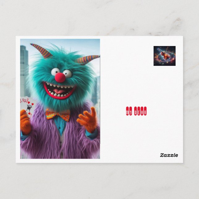 Cartão Postal meu querido piadista (Verso)