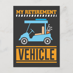 Cartão Postal Meu veículo de aposentadoria, Pensionista de carro