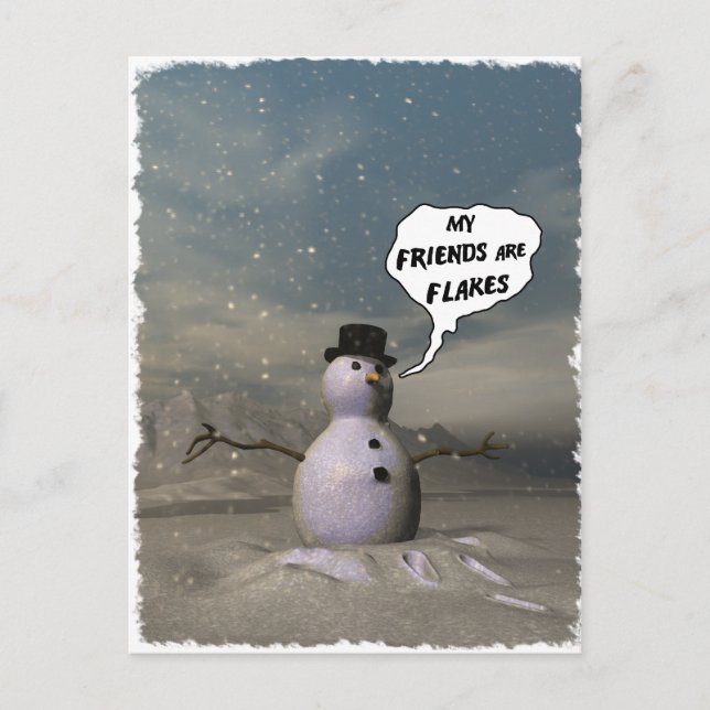 Cartão Postal Meus Amigos São Cartão-Postal Flakes (Frente)