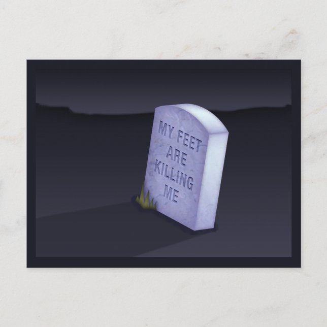 Cartão Postal Meus Pés Estão Me Matando Cartão-Postal (Frente)