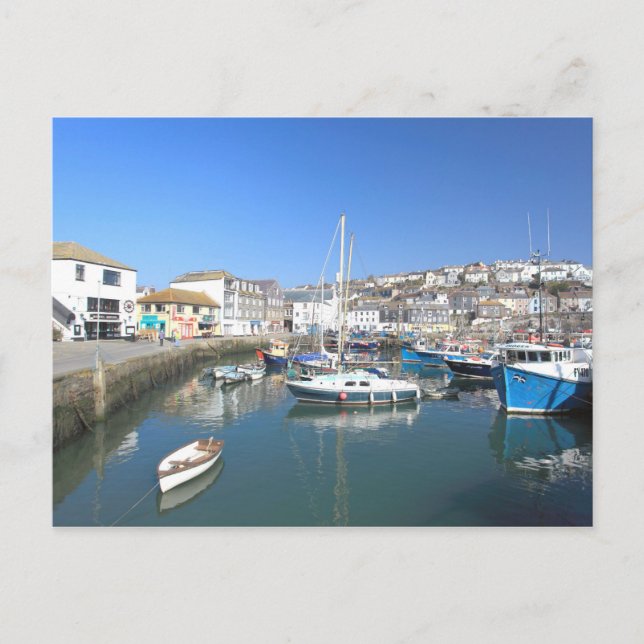 Cartão Postal Mevagissey em Cornwall (Frente)