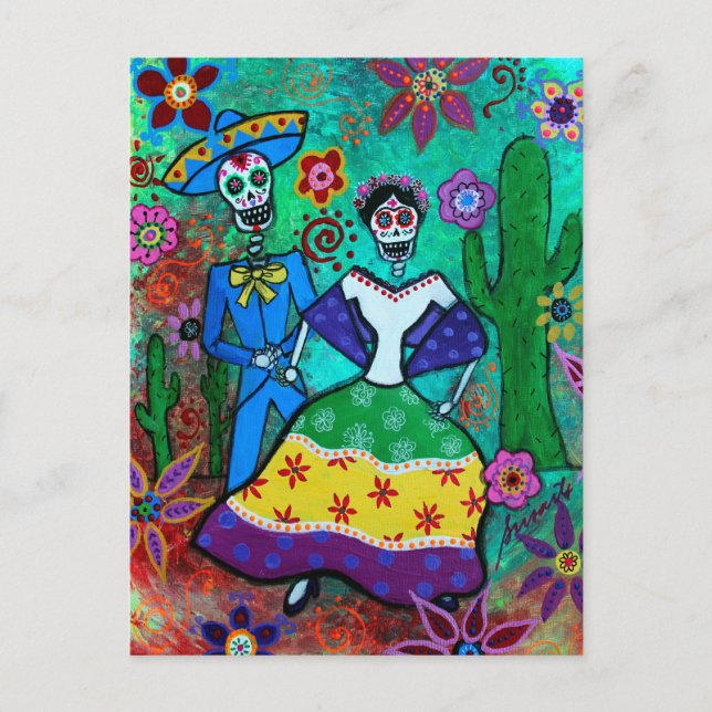 CARTÃO POSTAL MEXICAN CASAL DANCING (Frente)