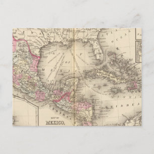 Cartão Postal México, América Central, Índias Ocidentais