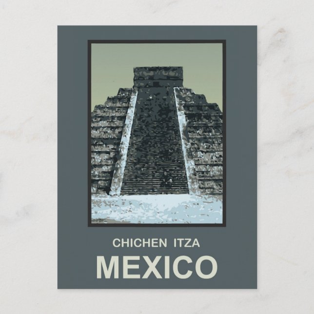 Cartão Postal México Chichen Itza (Frente)