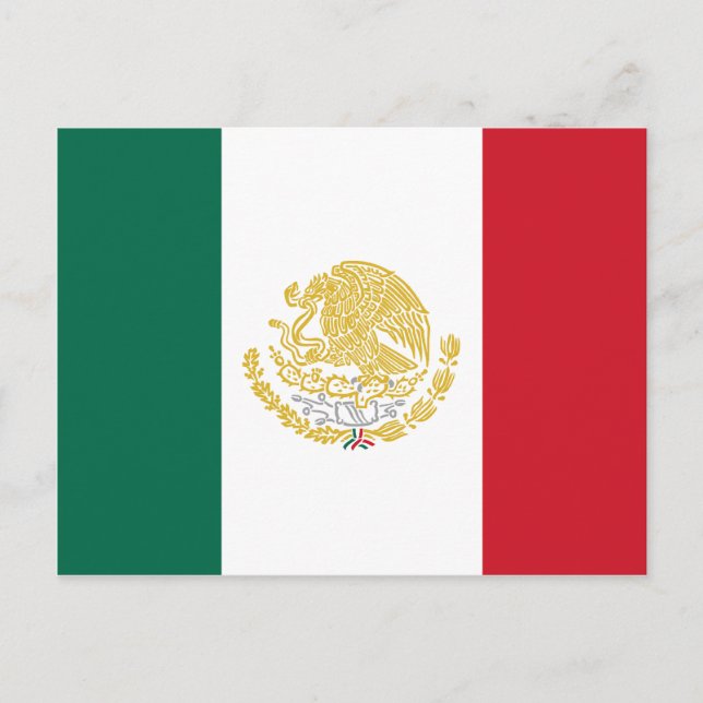 Cartão Postal México, Com Armas De Ouro E Prata, México (Frente)