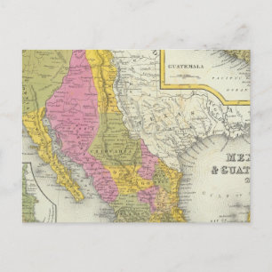 Cartão Postal México e Guatemala