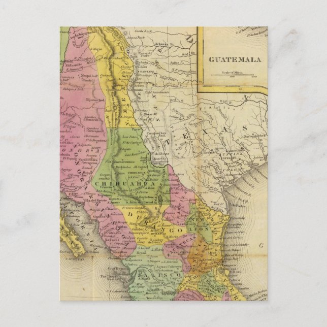 Cartão Postal México e Guatemala 2 (Frente)