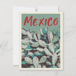 Cartão Postal México, icônico Cartão-postal Opuntia Cactus