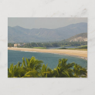 Cartão Postal México, Jalisco, Barra de Navidad. Cidade de Beac