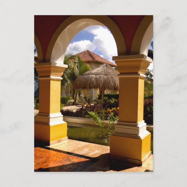 Cartão Postal México, Mayan Riviera, arquitetura em Iberostar (Frente)