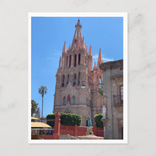 Cartão Postal México, San Miguel de Allende Parroquia Cathderal