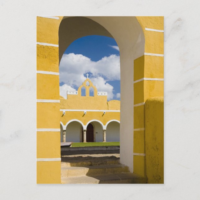 Cartão Postal México, Yucatan, Izamal. O Convento Franciscano 2 (Frente)