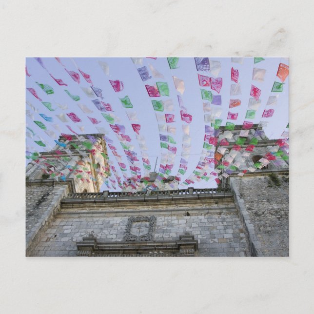 Cartão Postal México, Yucatan, Valladolid, La Parraquia de San (Frente)