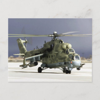 Cartão Postal MI-24 Hind