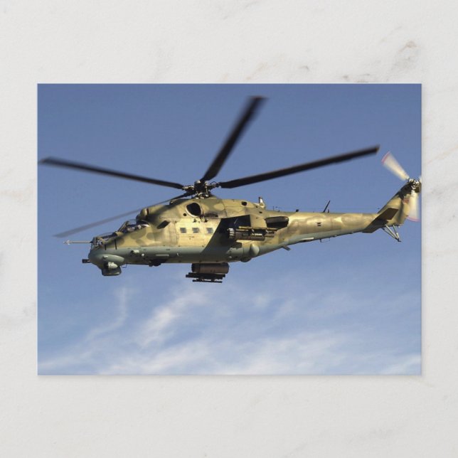Cartão Postal MI-24 Hind (Frente)