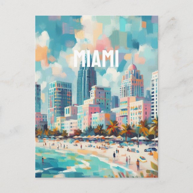 Cartão Postal miami (Frente)