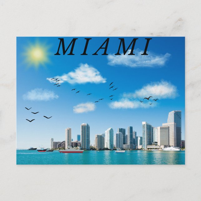 Cartão Postal Miami (Frente)