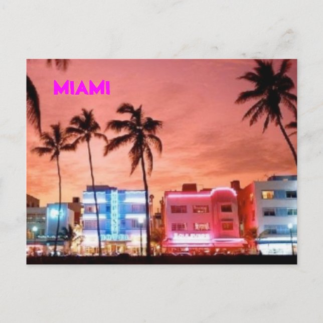 CARTÃO POSTAL MIAMI (Frente)