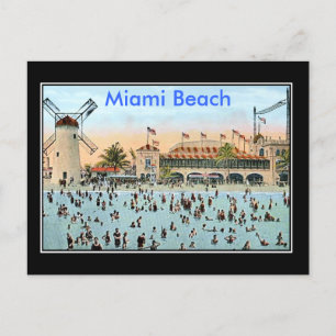 Cartão Postal Miami Beach Antiga