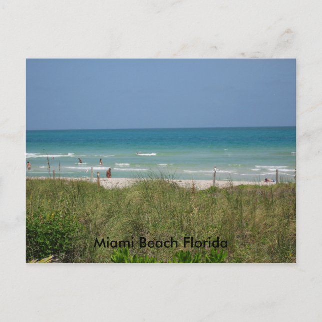 Cartão Postal Miami Beach Flórida (Frente)