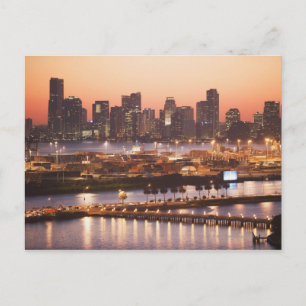 Cartão Postal Miami Cityscape