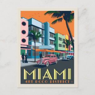Cartão Postal Miami, FL  Art Deco