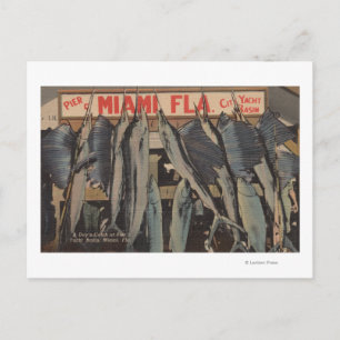 Cartão Postal Miami, FL - Visão do Clube de Iate da Cidade do C