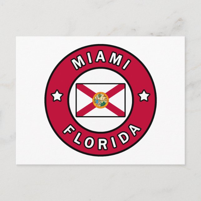 Cartão Postal Miami Flórida (Frente)