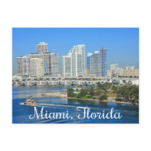 Miami Florida Skyline e Harbour - EUA