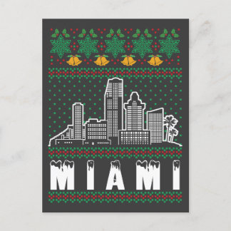 Cartão Postal Miami Florida Ugly Christmas