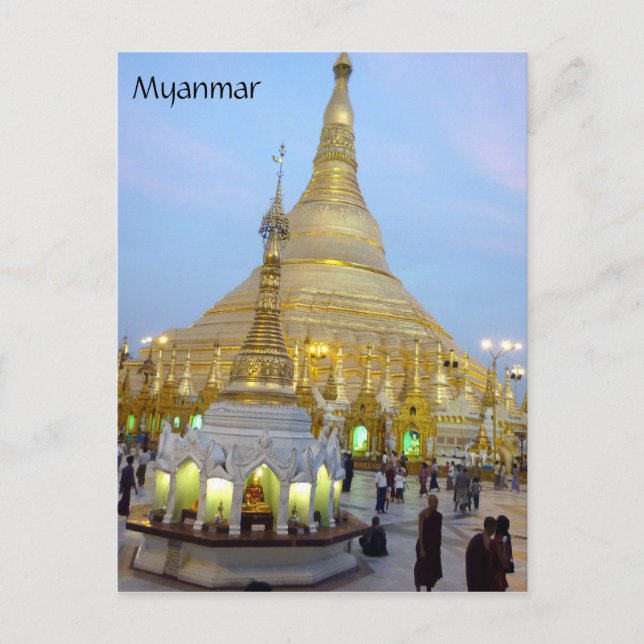 Cartão Postal mianmar shwedagon (Frente)